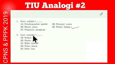 Soal Analogi