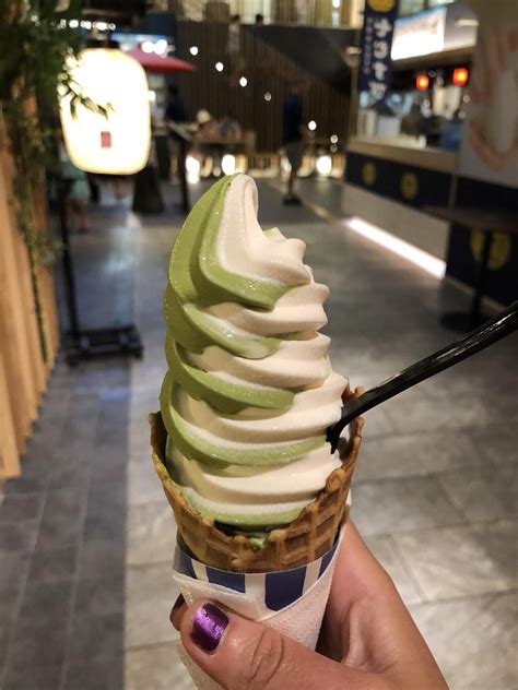 Waffle Cone Matcha Ice Cream
