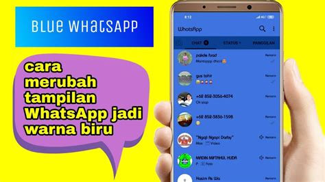 Tutorial Install WhatsApp Plus Warna Biru