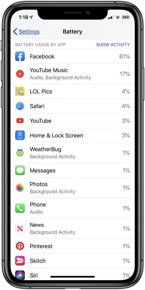 apps that drain battery iphone