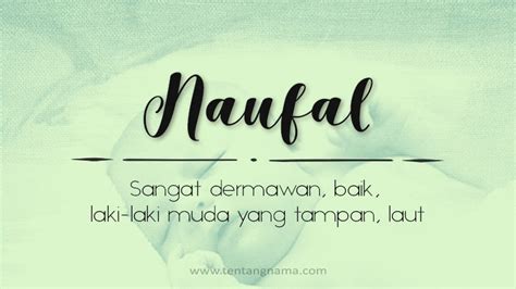 Makna filosofis dari kata Naufal
