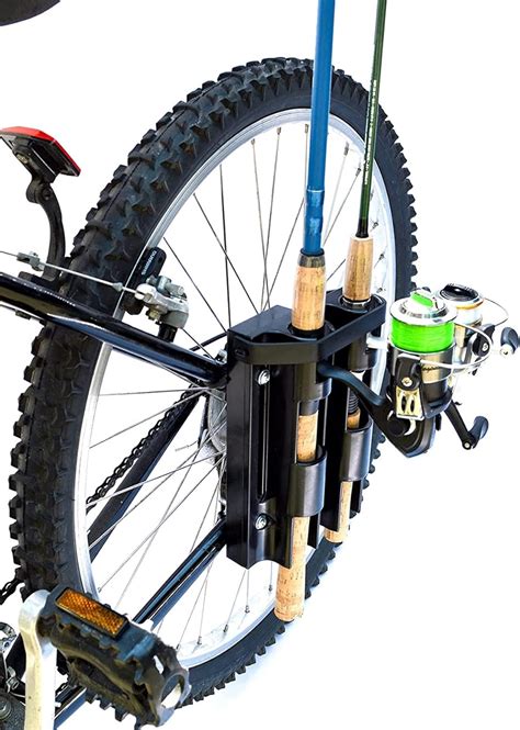 Capacity of bike fishing pole holder