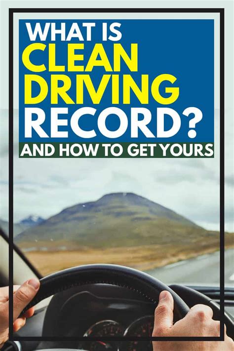 clean driving record