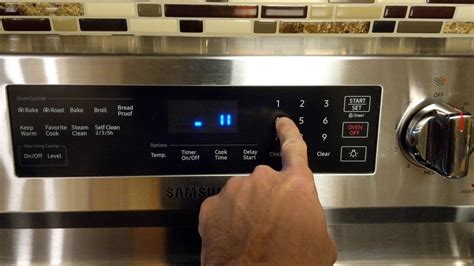 Cleaning Samsung Oven Control Panel