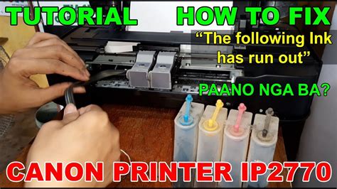 error message when using printer canon ip2770 in Indonesia