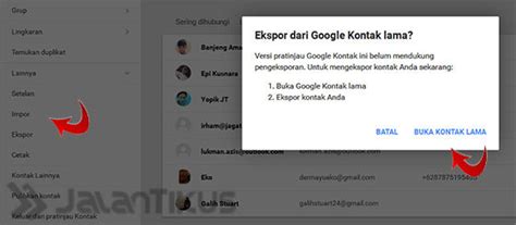 Google Kontak Lama di Indonesia