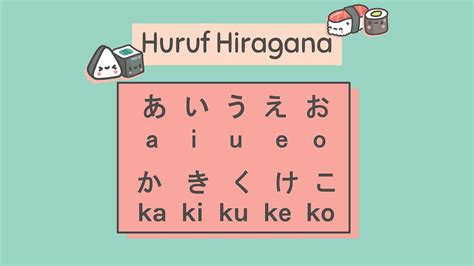 Materi bacaan dengan ko hiragana