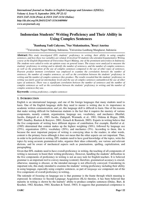 indonesian student writing essay
