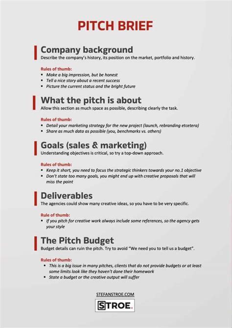 Keep Pitch Brief