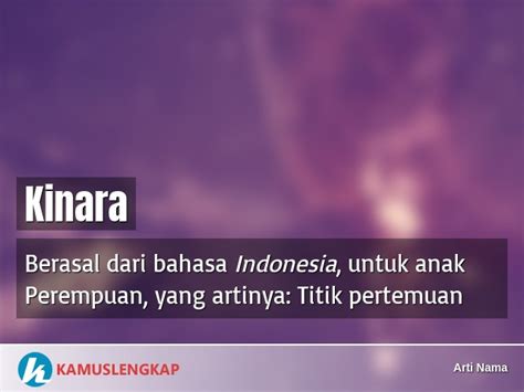 Kinara dalam Budaya Indonesia