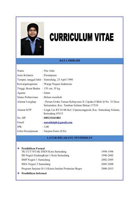 Penulisan Negara dalam CV