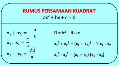 Persamaan Kuadrat