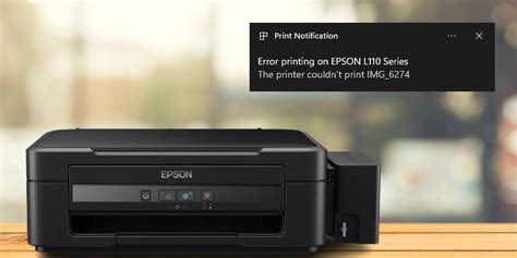 printer epson l110 error message
