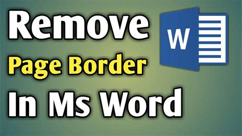 Remove Border
