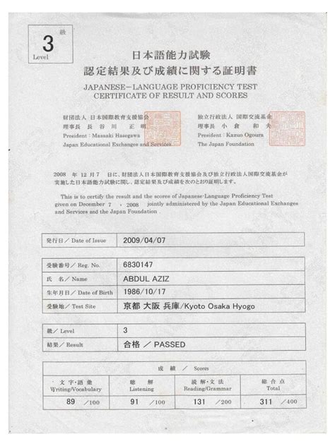 sertifikat bahasa jepang dan karier