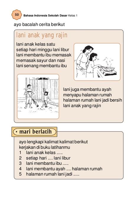 soal cerita isian singkat bahasa indonesia kelas 1