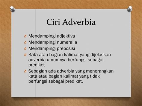 Adverbia tempat dalam Bahasa Indonesia