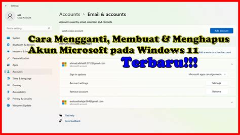 Cara Aktivasi Akun Microsoft Pada Windows 11