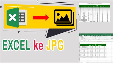 Mengubah JPG ke Excel dengan cara manual