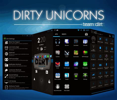 Wallpaper Dirty Unicorn OS