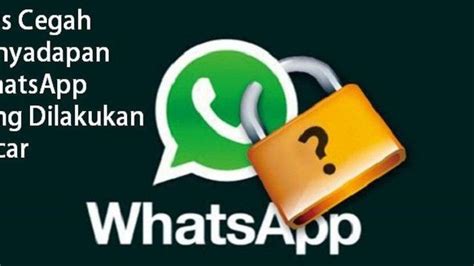 risiko penyadapan whatsapp