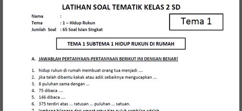 soal isian singkat