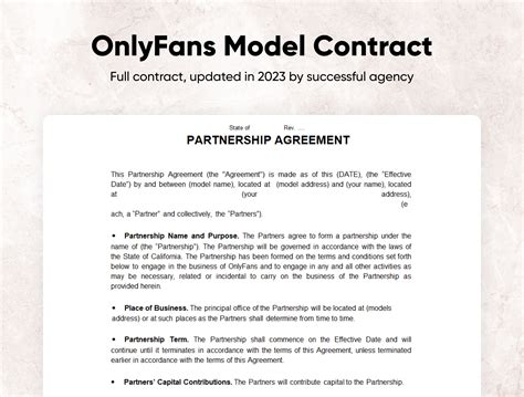 Agency contract template meg onlyfans Telegram channel preview