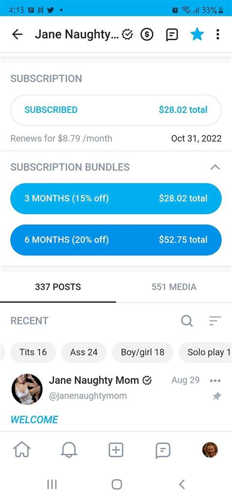 Janenaughtymom.com como onlyfans Telegram channel preview
