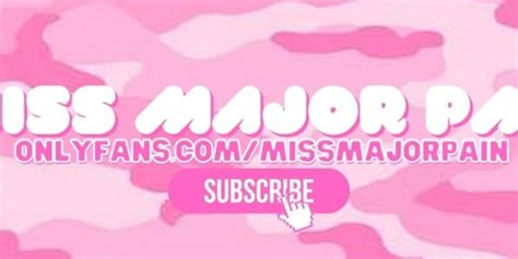 Missmajorpain onlyfans porn Telegram channel preview