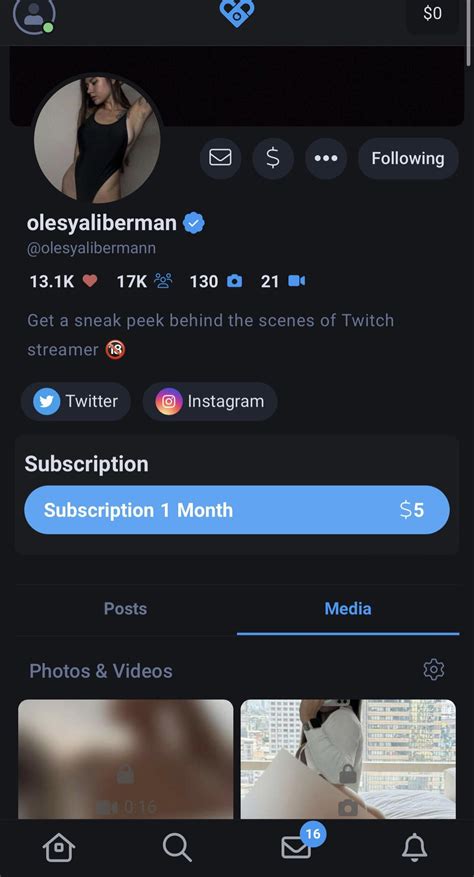 Olesyaliberman leak only fand Telegram preview
