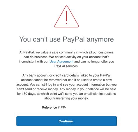 PayPal limit