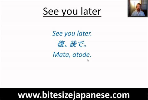 japanese see you later