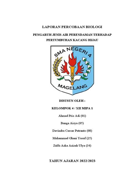 Percobaan Biologi