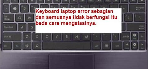 Keyboard Laptop Terblokir cara mengatasi menggunakan pengaturan keyboard pada Windows