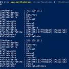 Hasil running script ipconfig pada PS Windows 7