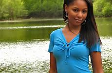 girl beautiful african teen american stock posing lake
