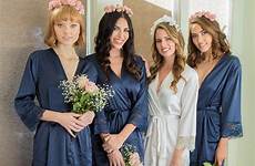 bridesmaids bridesmaid bridal barefoot party feet robes wedding sold etsy robe