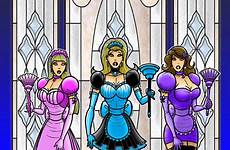 sissy maids bridesmaids deviantart brothers commission finished tg maid cartoons comics deviant