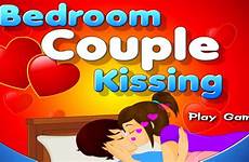 kissing game bedroom couple