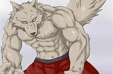 wolf anthro muscle furry male werewolves statistics wolves biceps lobo con tablero seleccionar