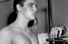 elvis presley army during induction weighing 1958 into his