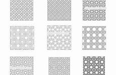 islamic patterns decorative cad pattern autocad dwg blocks dwgmodels file architectural ornament drawings seamless model vector traditional