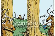 hunting deer moose cartoons cartoon retaliate funny comics hunter animals prey predator cartoonstock dislike