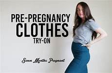 pregnancy pregnant try clothes pre