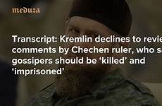 chechen kremlin gossipers imprisoned