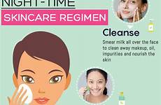 night skincare time routine skin infographic simple glowing care regimen amazing diy health make