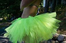 tutu neon adult green