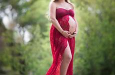 maternity dress sexy shoot photography dresses gown front lace gowns tube split sleeveless tricks fabulous portraits tips pregnant pregnancy skirts