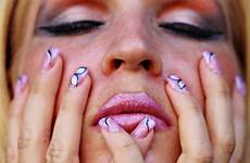 finger face woman body makeup nail organ lip nose emotion tooth cheek sense cosmetics manicure expression facial leg mouth eye