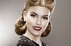 hairstyles 1950s woman hairstyle style 50 hair retro womens fashion vintage defined curls parting
